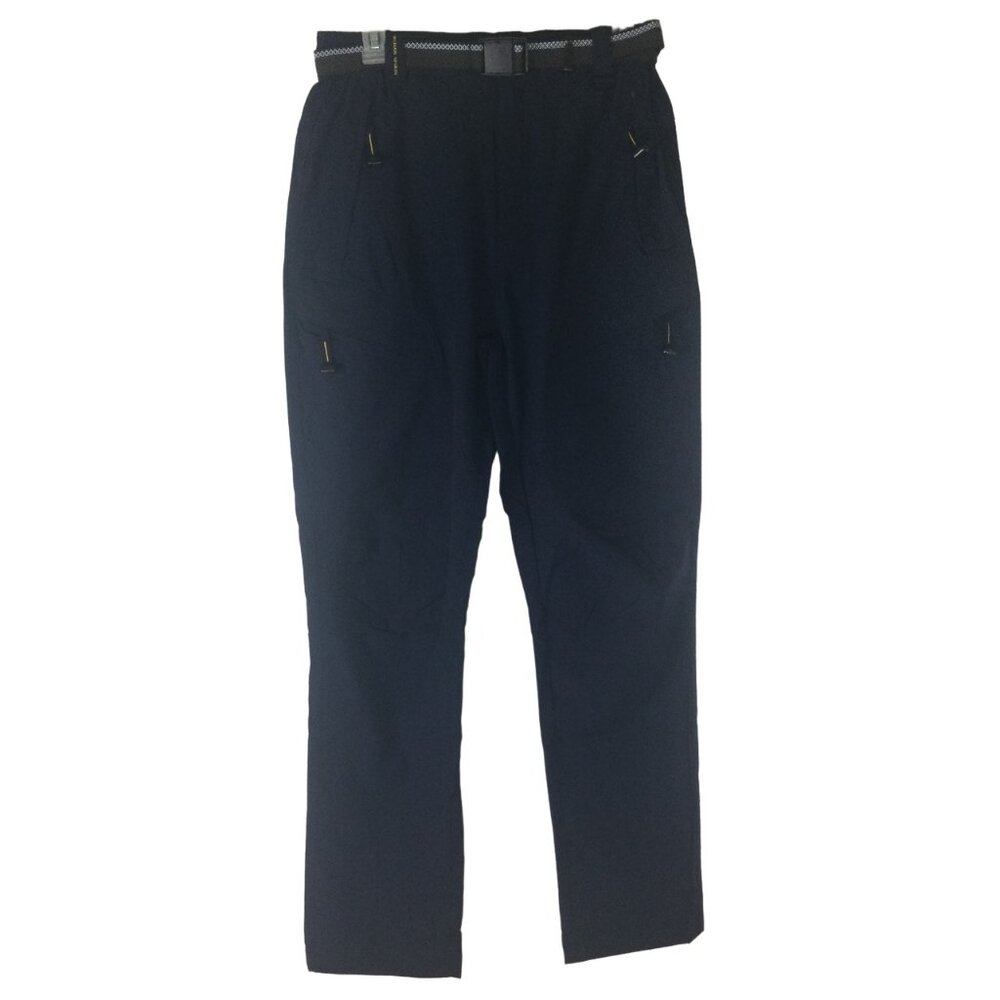 NWT Sikaini Pants Mens Small Black UPF50+ Belt Front & Rear Zipper Pockets